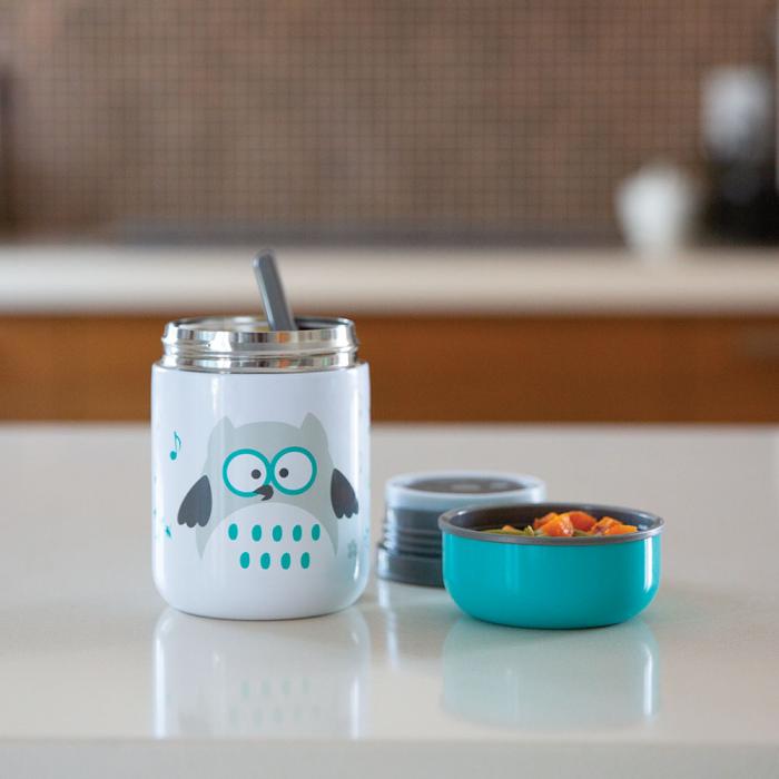 Bbluv Food – Θερμός Φαγητού με Κουτάλι - Aqua Blue