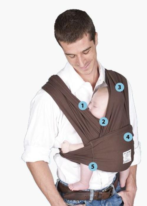 Μάρσιπος Baby K’tan Original Eggplant - X-small