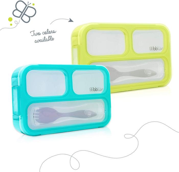 Bbluv Bento Box – Δοχείο Φαγητού με Κουτάλι - Aqua Blue