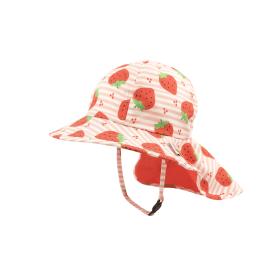 Zoocchini Cape Sunhat UPF50 Strawberry - 6-24m