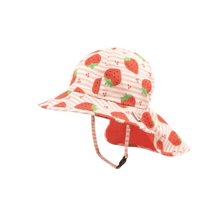 Zoocchini Cape Sunhat UPF50 Strawberry - 6-24m