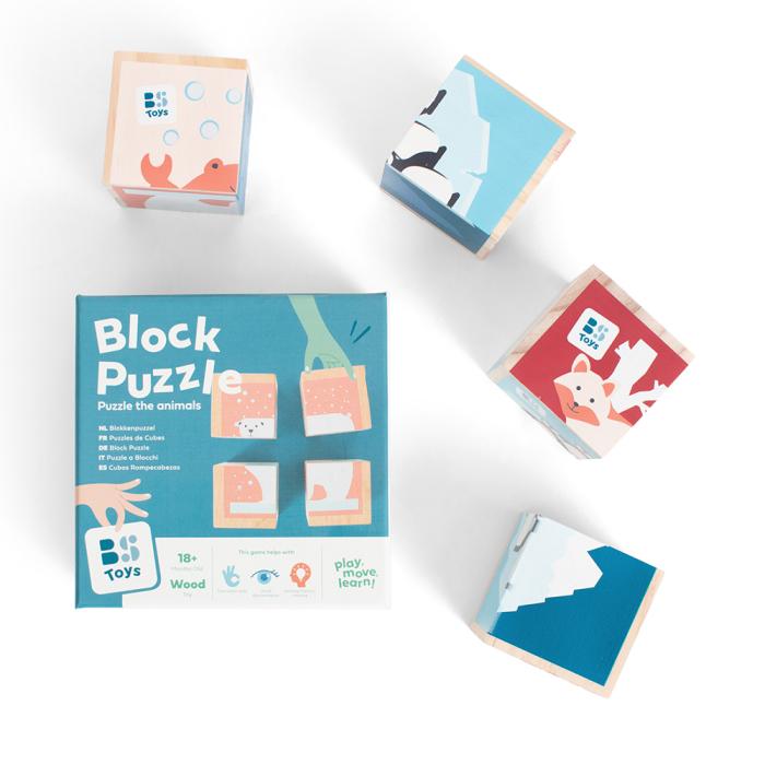 BS Toys – Παιχνίδι Puzzle Ξύλινων Κύβων