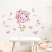 Sipo Wall sticker pink butterflies