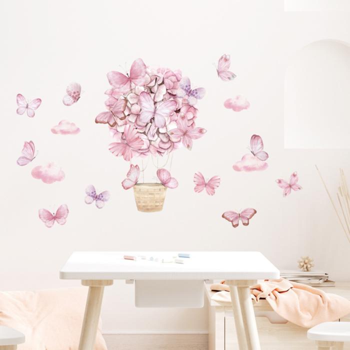 Sipo Wall sticker pink butterflies