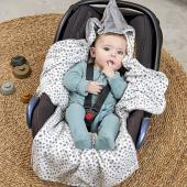 Meyco Fleece Wrap Για Το Κάθισμα Αυτοκινήτου Cheetah Grey