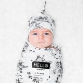 Hello World – Black Floral