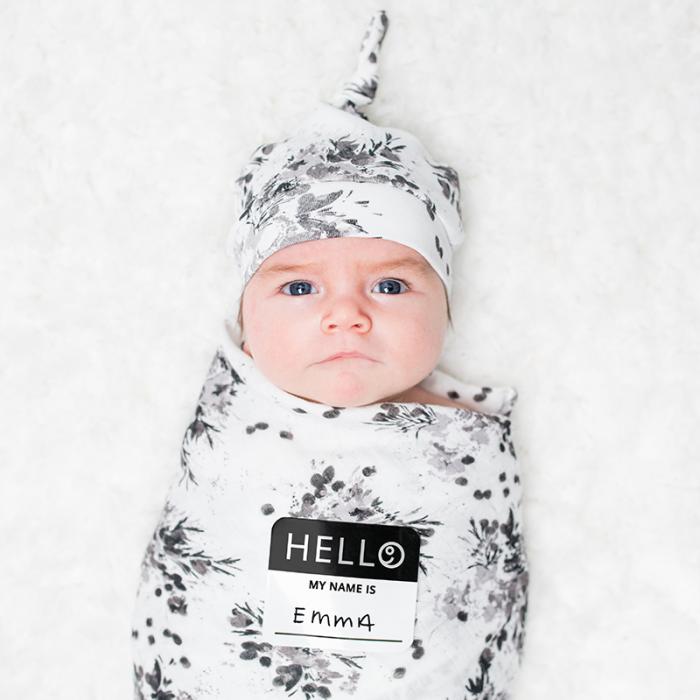 Hello World – Black Floral