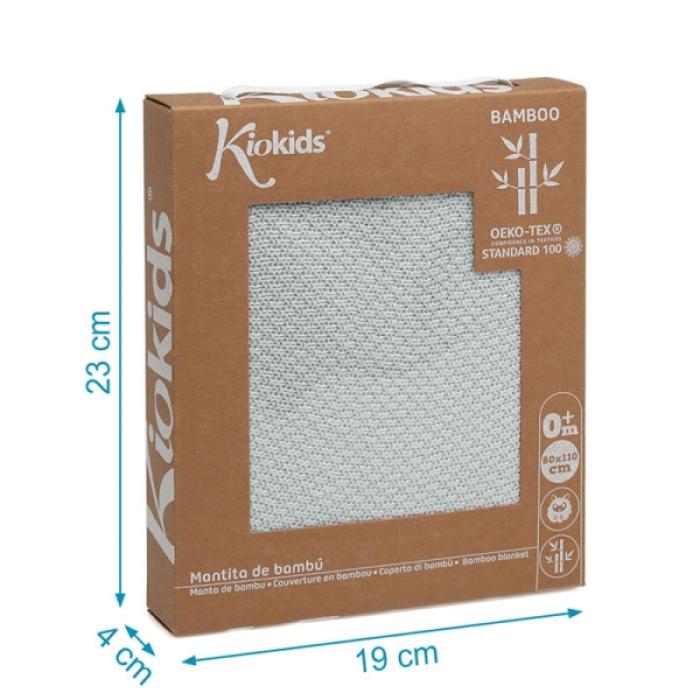 Κουβέρτα Αγκαλιάς Bamboo 80x110 Γκρι