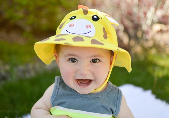 Zoocchini Αντηλιακό Καπέλο UPF50  - Καμηλοπάρδαλη - 12-24m