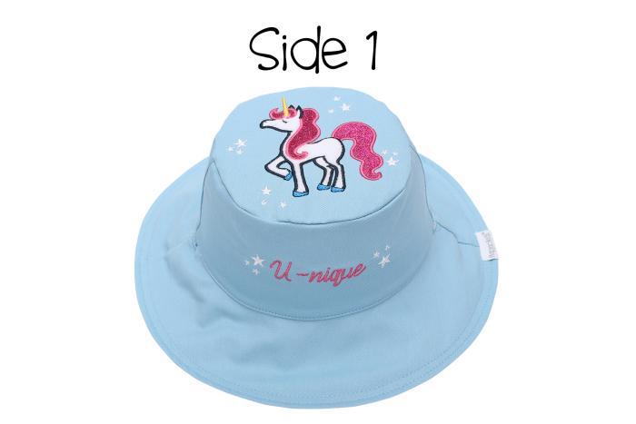 Καπέλο Διπλής Όψης UPF 50 – Μονόκερος (Cotton) - MEDIUM 2-4 yrs
