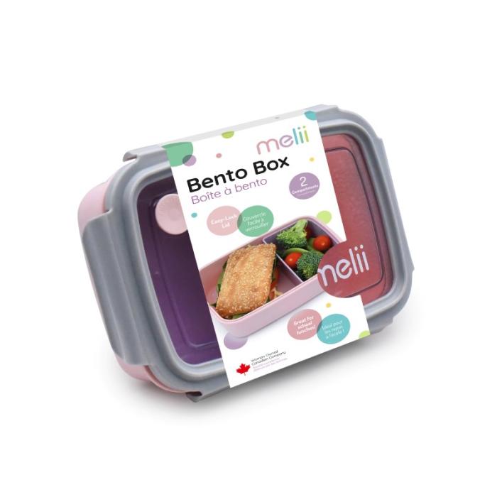 Melii – Bento 2 θέσεων 880ml - Pink-Purple