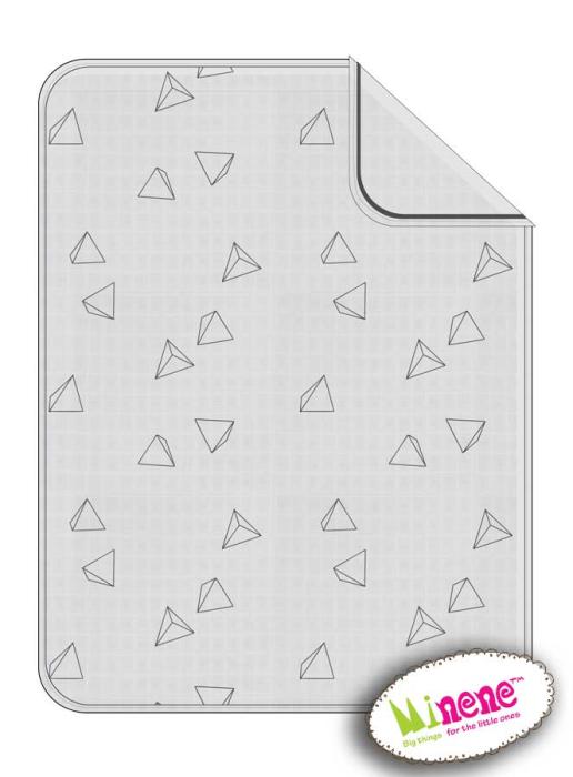 Minene Πικέ Κουβέρτα 3D Dark Grey