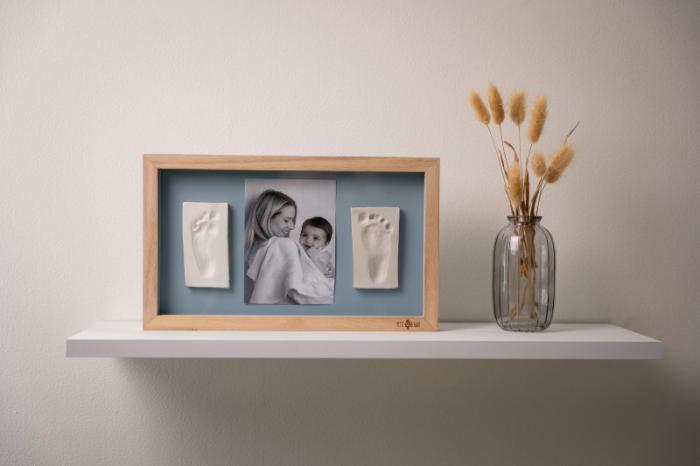 2 Prints Frame – Blue Abstract