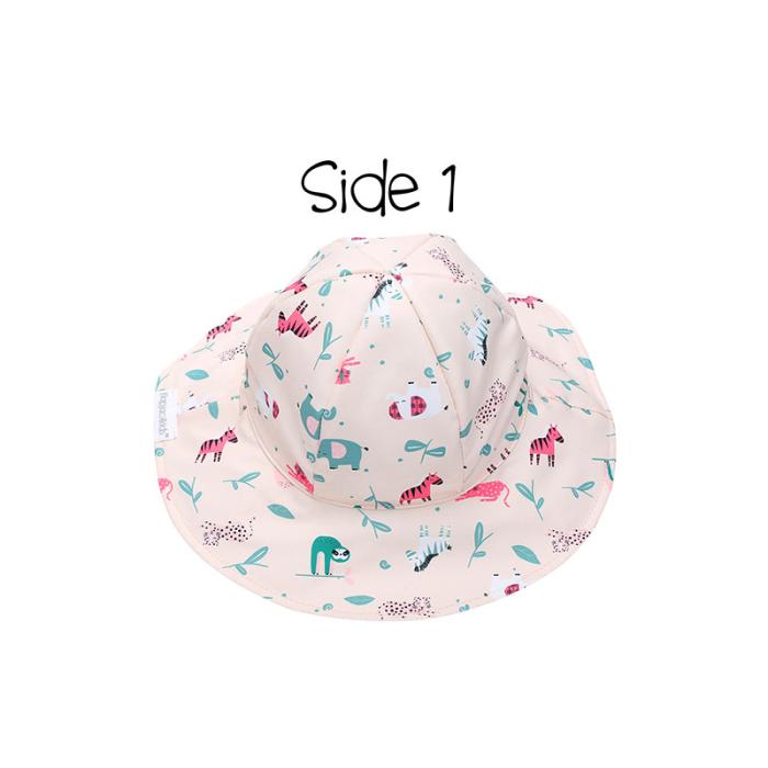 Καπέλο Διπλής Όψης UPF 50  Pink Zoo - MEDIUM 2-4 yrs