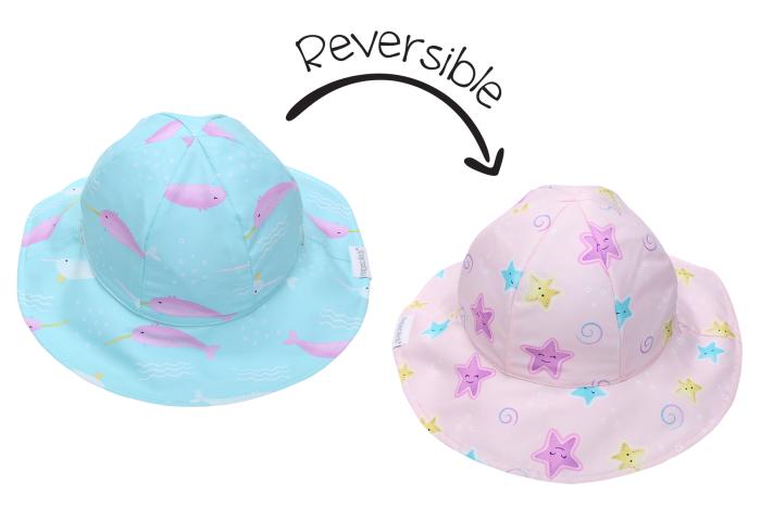 Καπέλο Διπλής Όψης UPF 50 – Φάλαινα Μονόκερος - MEDIUM 2-4 yrs