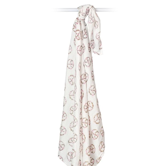 Lulujo Μουσελίνα Bamboo – Peace Swaddling Blanket