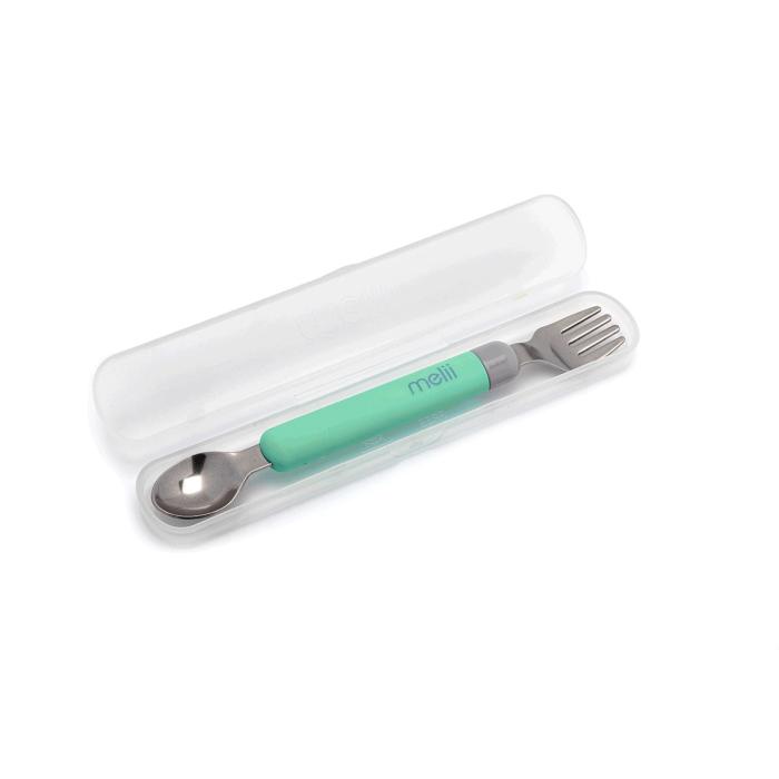 Melii – Spork On the Go (σε θήκη) – Mint/Grey