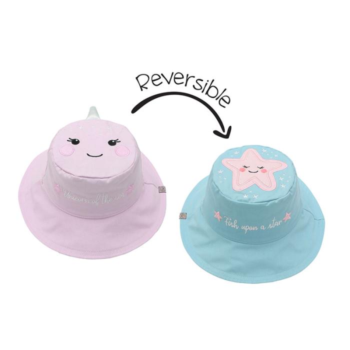 Καπέλο Διπλής Όψης UPF 50 Narwhal/Starfish (Cotton) - MEDIUM 2-4 yrs