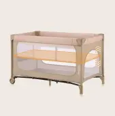 Lionelo Jasmin Easy Fold Παρκοκρέβατο 2 Επιπέδων Olive Green
