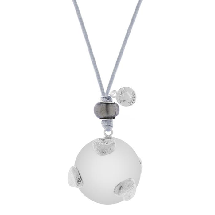 ProudMama Babybell Μενταγιόν Grey Silver Hearts