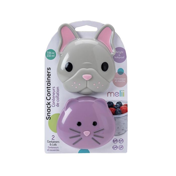 Melii – Σετ 2 δοχείων για σνακ - Bulldog & Cat
