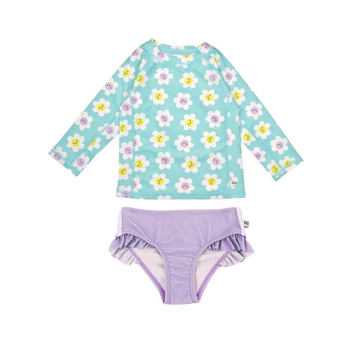 Zoocchini Σετ UV Μαγιώ και Μπλούζα Daisy - 2 ΕΤΩΝ