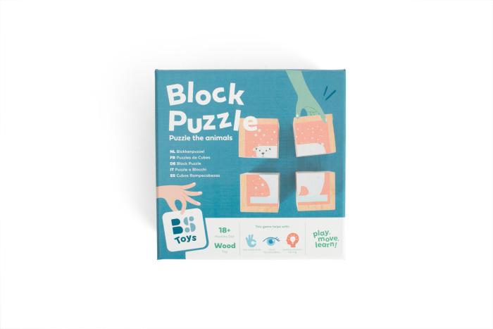 BS Toys – Παιχνίδι Puzzle Ξύλινων Κύβων