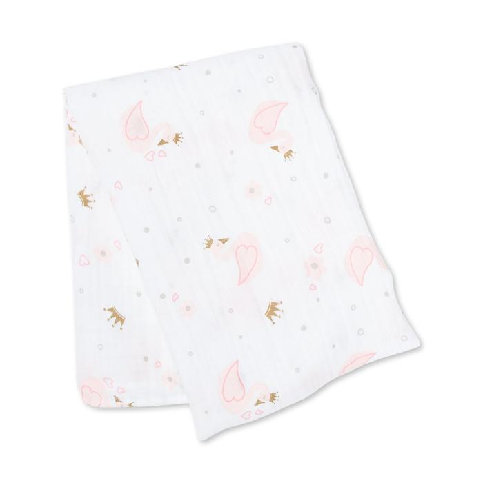Lulujo Μουσελίνα – Swan Swaddling Blanket