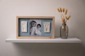 2 Prints Frame – Blue Abstract