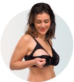 Σουτιέν Θηλασμού Soft as Silk - Black - Medium