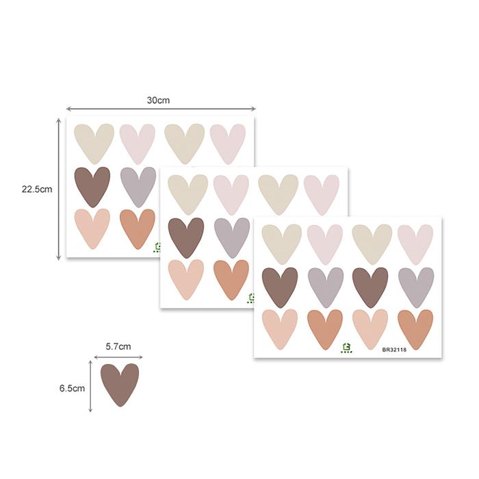 Sipo wall stickers Boho Hearts