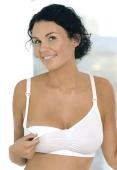 Carriwell Σουτιέν Θηλασμού χωρίς Ραφές / Seamless Nursing Bra - Λευκό - M