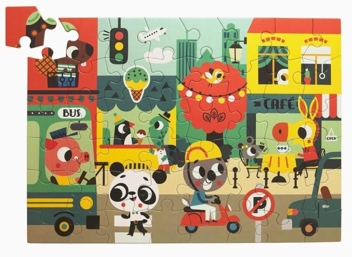 Petit Monkey – Παζλ “Στην Πόλη” 48 pcs / 4 yr