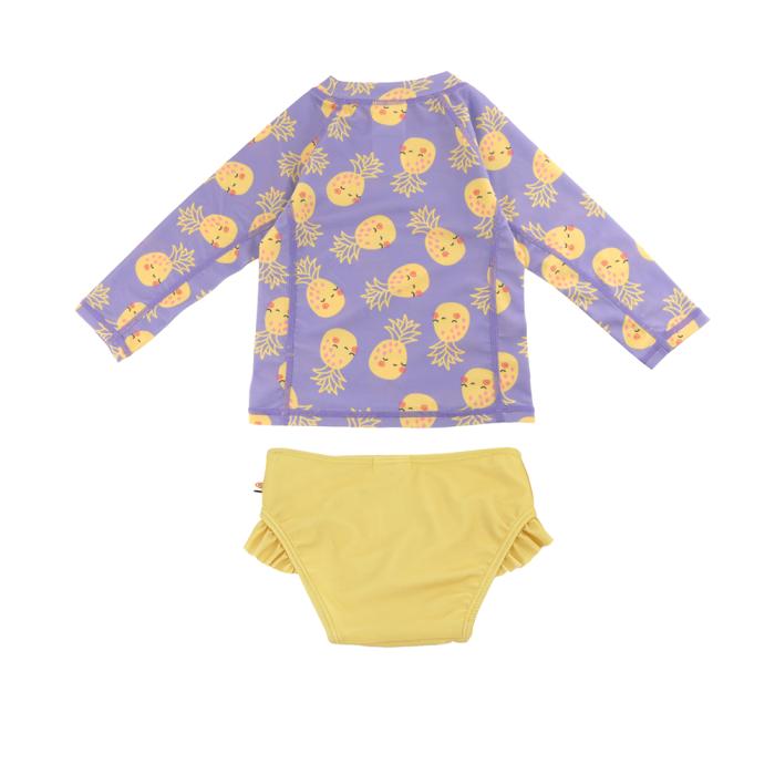 Zoocchini Σετ UV Μαγιώ και Μπλούζα Pineapple - 12-24m