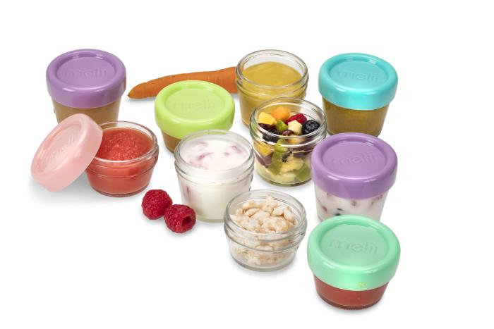 Melii – Glass Baby Food Containers (60 ml set of 6   120 ml set of 6)