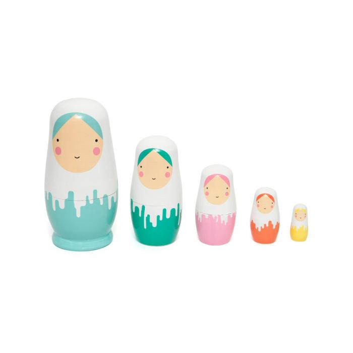 Petit Monkey – Ξύλινες Μπάμπουσκες Dripped Dolls