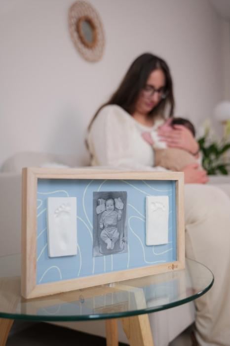 2 Prints Frame – Blue Abstract