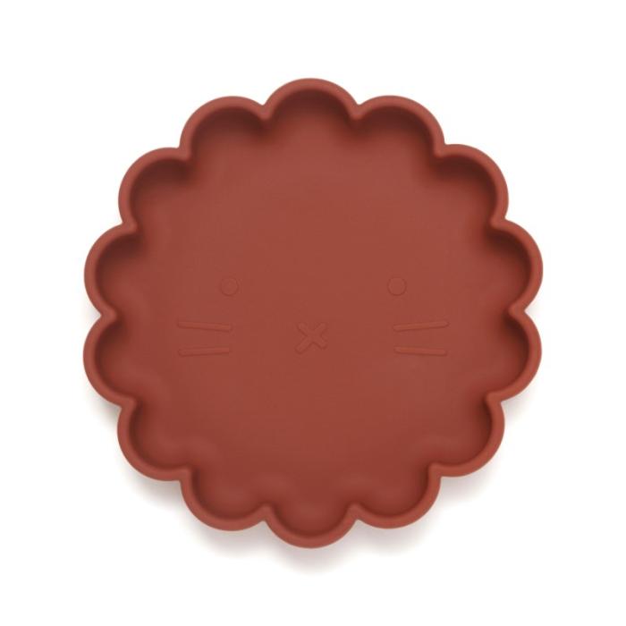 Petit Monkey – Πιάτο Σιλικόνης Lion - Baked Clay