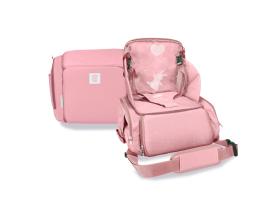 Asalvo Sushi 2 σε 1 Φορητό Καρεκλάκι Φαγητού &amp; Τσάντα Pink