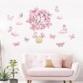 Sipo Wall sticker pink butterflies
