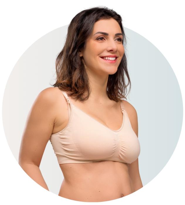 Carriwell Σουτιέν Θηλασμού χωρίς Ραφές / Seamless Nursing Bra - ΜΠΕΖ - M