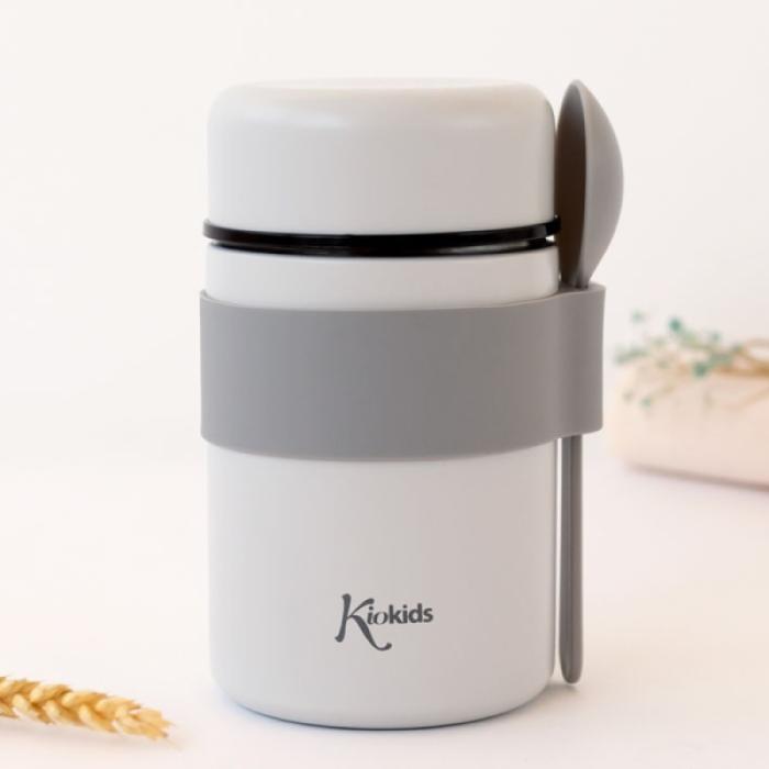 Βρεφικό Θερμός Φαγητού με Κουταλάκι Γκρι 500ml.