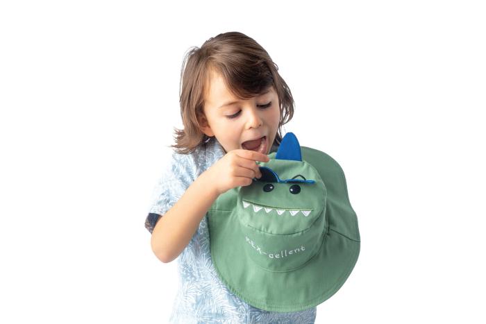 Καπέλο Διπλής Όψης UPF 50 Dino/Surf (Cotton) - LARGE 4-6 yrs