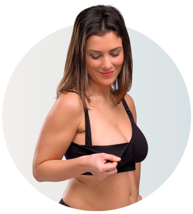 Carriwell Σουτιέν Θηλασμού χωρίς Ραφές / Seamless Nursing Bra - ΜΠΕΖ - M