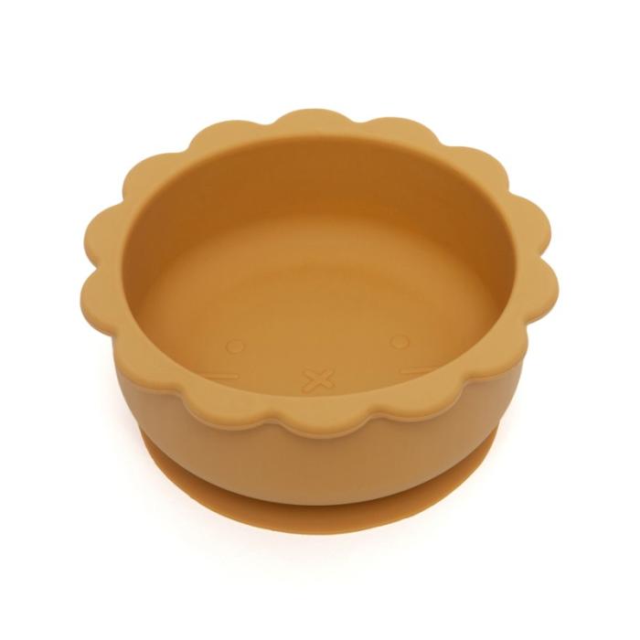 Petit Monkey – Μπολ σιλικόνης Lion - Ochre