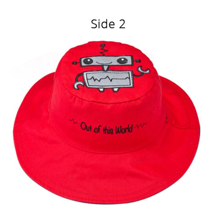 Καπέλο Διπλής Όψης UPF 50  – Διαστημόπλοιο (Cotton) - LARGE 4-6 yrs