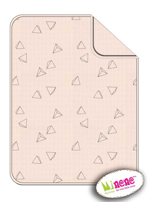 Minene Πικέ Κουβέρτα 3D Dark Grey