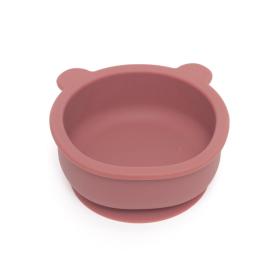 Petit Monkey – Μπολ σιλικόνης Bear - Mahogany Rose