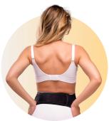 Ρυθμιζόμενη Ζώνη Υποστήριξης με Velcro - Λευκό - L/XL