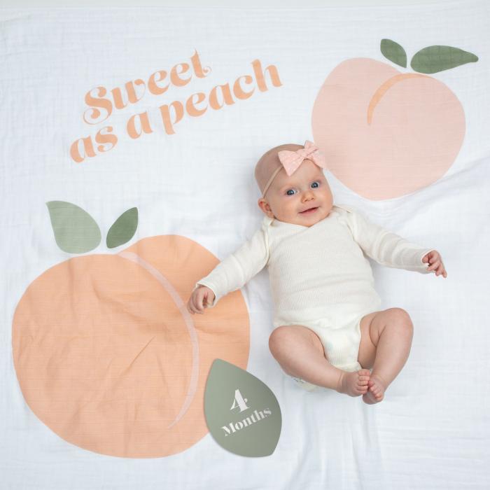 Lulujo  Mουσελίνα Φωτογράφισης   Κάρτες- Sweet as Peach